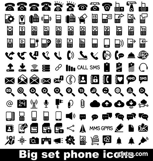 Black Icons MEGA Collection #2, 25xEPS