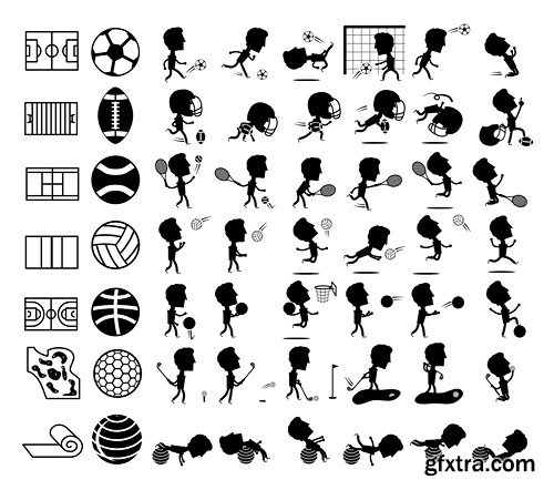 Black Icons MEGA Collection #2, 25xEPS