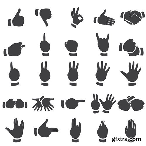 Black Icons MEGA Collection #2, 25xEPS