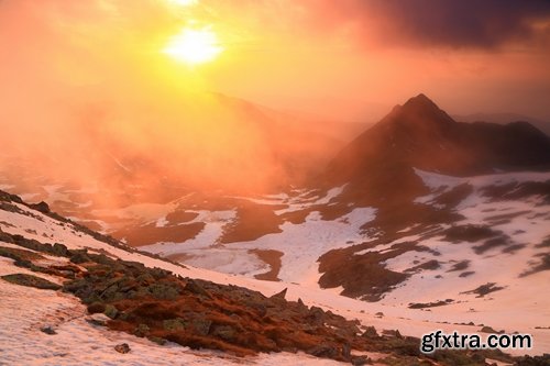 Collection of sunsets in the mountains 25 UHQ Jpeg
