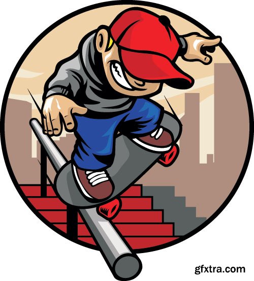 SkateBoarders 1, 25xEPS SkateBoarders 1, 25xEPS