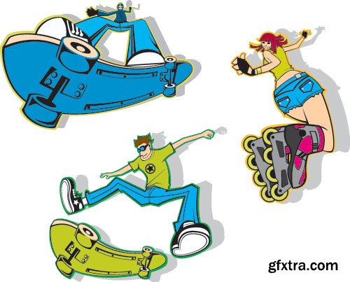 SkateBoarders 1, 25xEPS SkateBoarders 1, 25xEPS