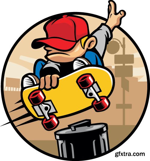 SkateBoarders 1, 25xEPS SkateBoarders 1, 25xEPS