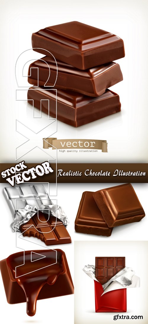 Stock Vector - Realistic Chocolate Illustration