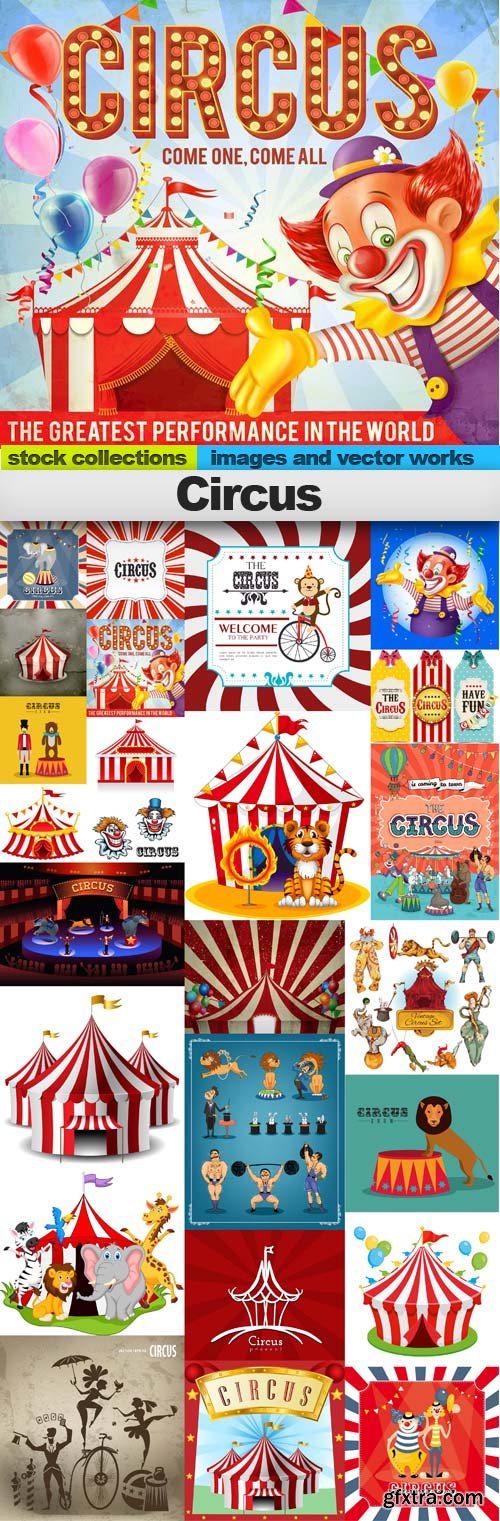 Circus,25 x EPS Circus,25 x EPS