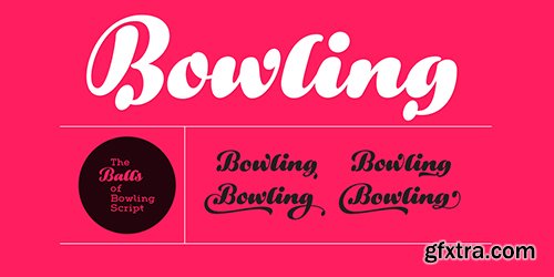 Bowling Script Font Family - 4 Font 193$ Bowling Script Font Family - 4 Font 193$