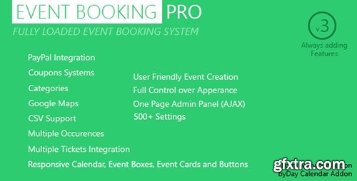 CodeCanyon - Event Booking Pro v3.411 - WP Plugin [paypal or offline]