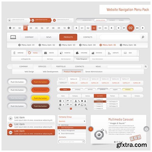 Web Elements Collection #3, 25xEPS