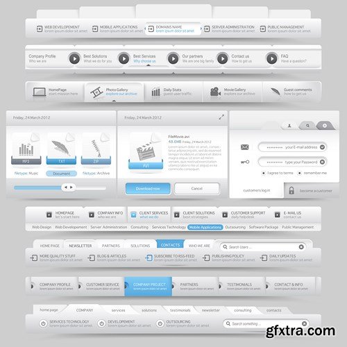 Web Elements Collection #3, 25xEPS