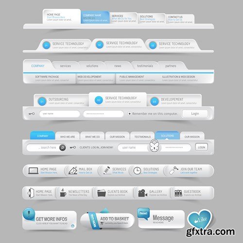 Web Elements Collection #3, 25xEPS