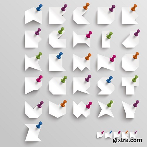 3D Paper and Elements of Design #2, 18xEPS