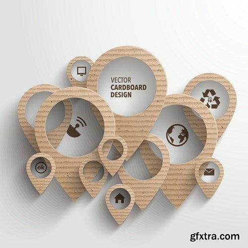 3D Paper and Elements of Design #2, 18xEPS