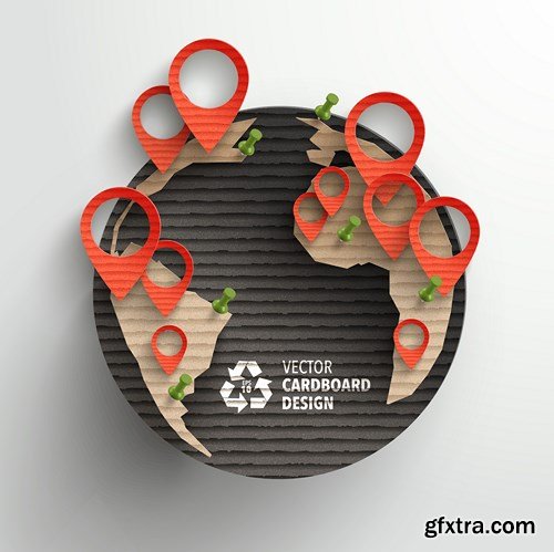 3D Paper and Elements of Design #2, 30xEPS