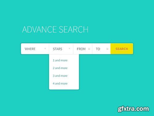 PSD Web Design - Advance search