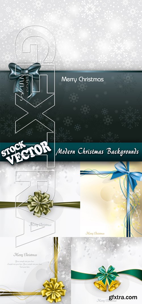 Stock Vector - Modern Christmas Backgrounds