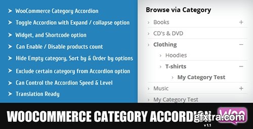CodeCanyon - WooCommerce Category Accordion v1.1