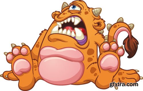 Monster Vectors 1, 25xEPS Monster Vectors 1, 25xEPS