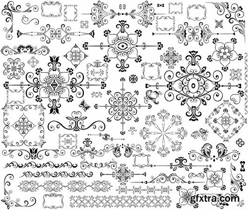 Vintage VEctor Elements - 30x EPS