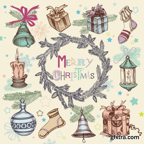 Vintage VEctor Elements - 30x EPS