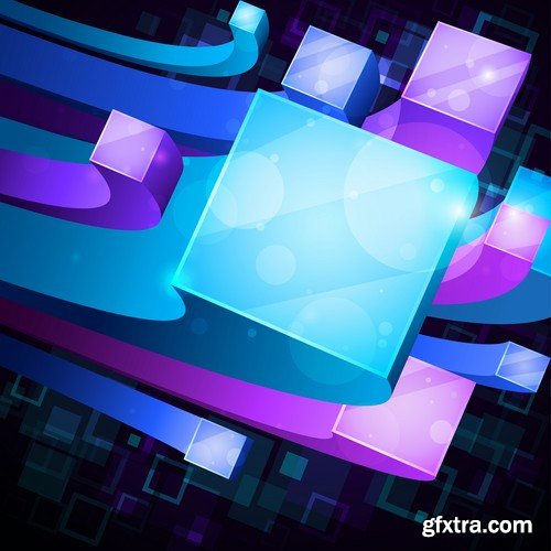 3D Vector Backgrounds - 30x EPS