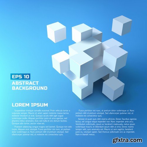 3D Vector Backgrounds - 30x EPS