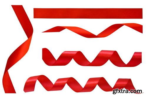 Red Ribbons Isolated 25xJPG Red Ribbons Isolated 25xJPG