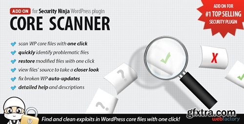 CodeCanyon - Core Scanner v1.85 - add-on for Security Ninja