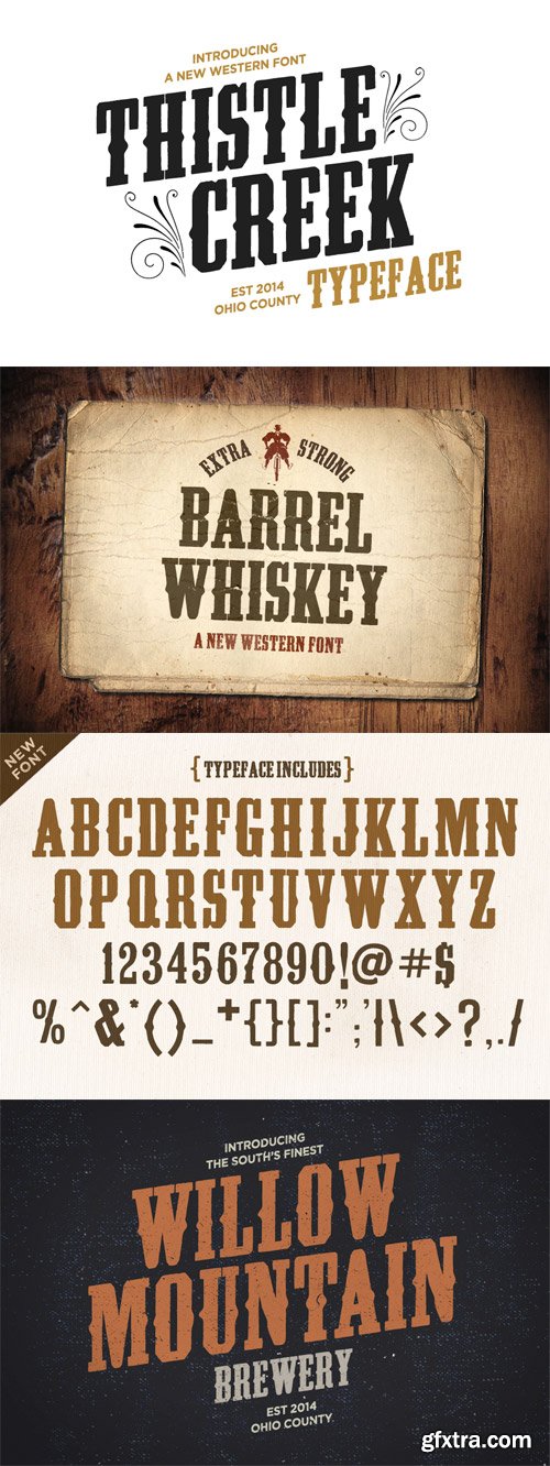 Thistle Creek Font for $15