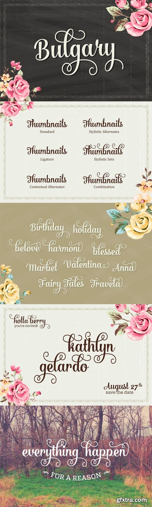 Bulgary Font Family - 2 Fonts for $15 Bulgary Font Family - 2 Fonts for $15