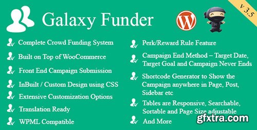CodeCanyon - Galaxy Funder v4.2 - WooCommerce Crowdfunding System