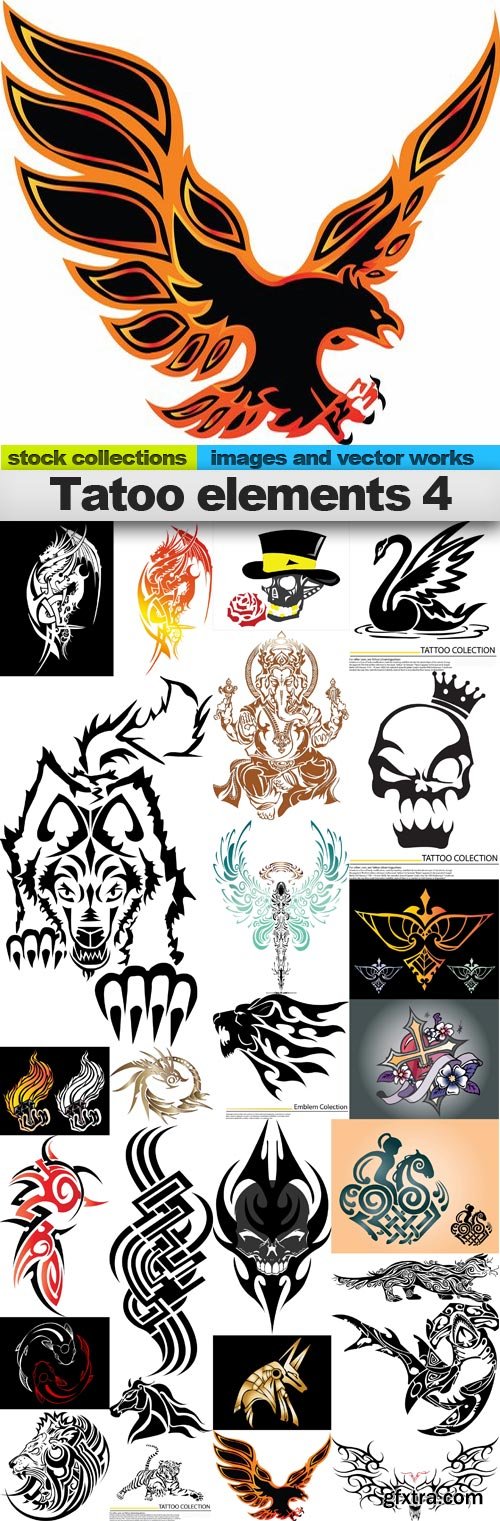 Tatoo elements 4,25 x EPS