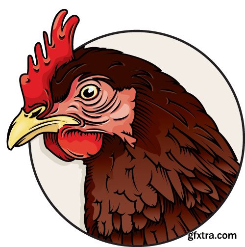 Chicken Logos & Designs 25xEPS Chicken Logos & Designs 25xEPS