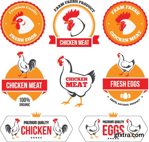 Chicken Logos & Designs 25xEPS Chicken Logos & Designs 25xEPS