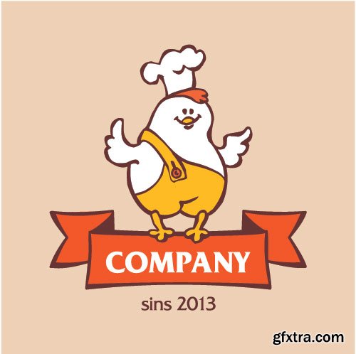 Chicken Logos & Designs 25xEPS Chicken Logos & Designs 25xEPS