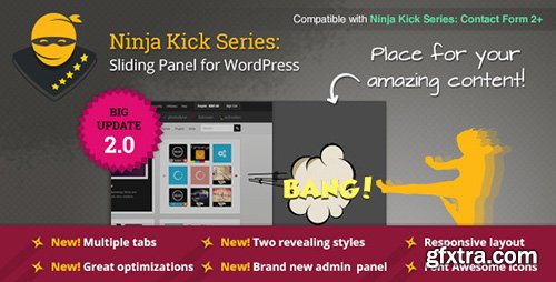 CodeCanyon - Ninja Kick: Sliding Panel v2.3.2 for WordPress