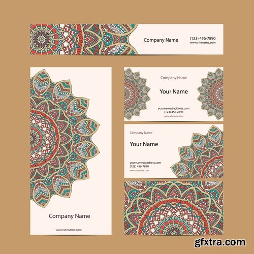 Collection of business cards templates #3-25 Eps