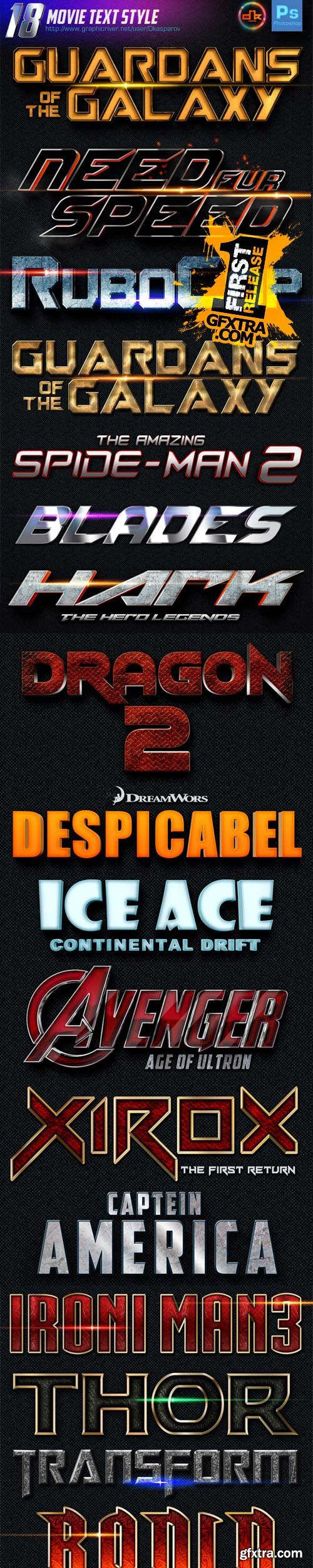 GraphicRiver - 18 Movie Text Style (Bundle vol.1) 9305482