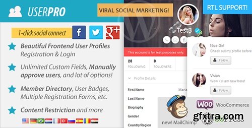 CodeCanyon - UserPro v2.11 - User Profiles with Social Login