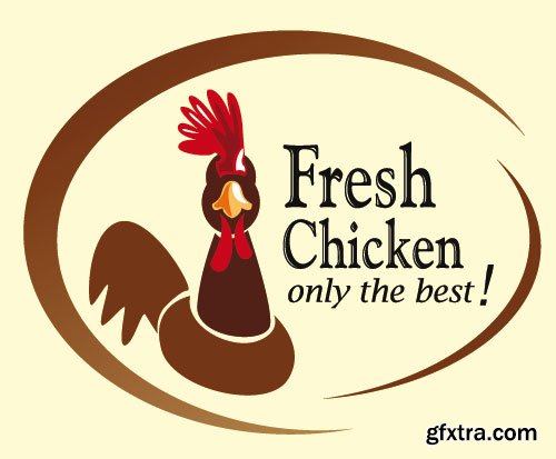 Chicken Logos & Designs 2, 25xEPS Chicken Logos & Designs 2, 25xEPS