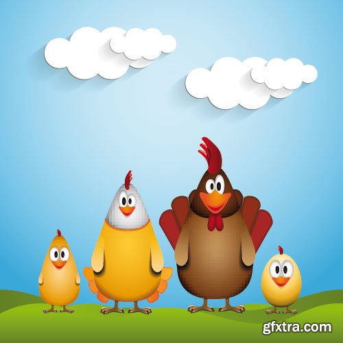 Chicken Logos & Designs 2, 25xEPS Chicken Logos & Designs 2, 25xEPS