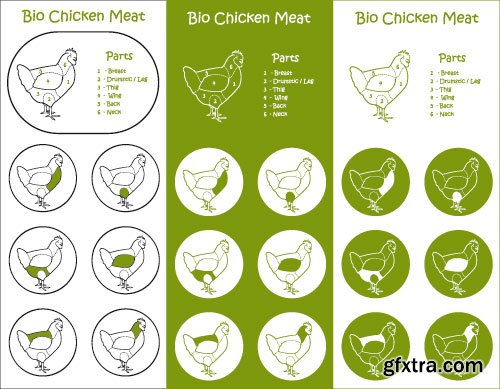 Chicken Logos & Designs 2, 25xEPS Chicken Logos & Designs 2, 25xEPS