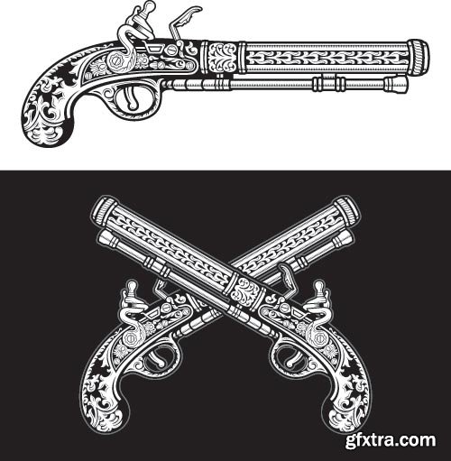 Gothic Skulls for T-Shirt Design 25xEPS