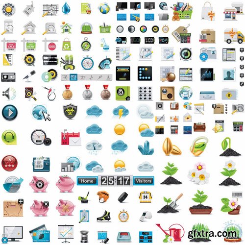 Icons Collection #12 - 25 Vector