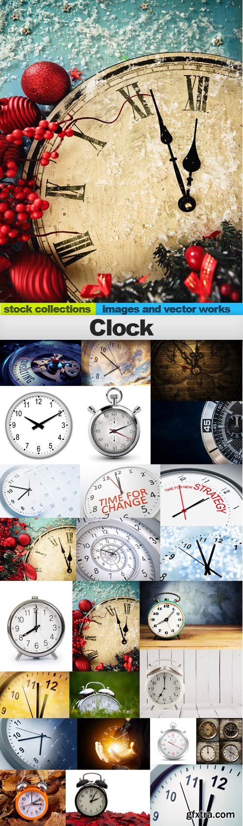 Clock,25 x UHQ JPEG