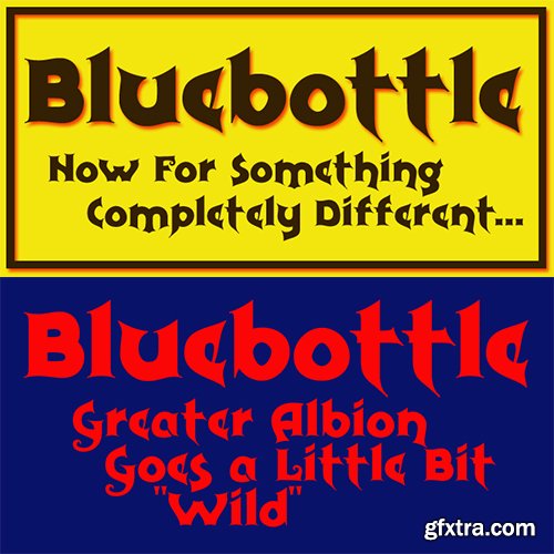 Bluebottle Font - 1 Font 15$
