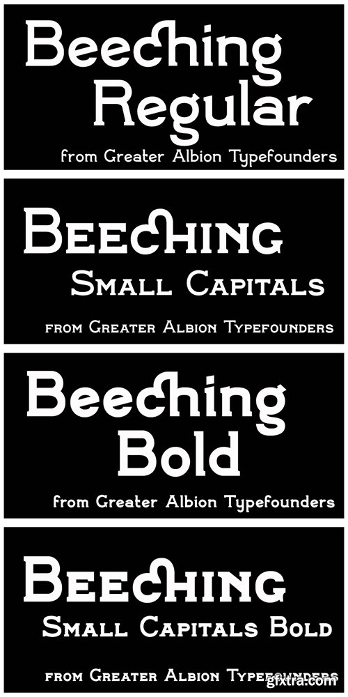 Beeching Font Family - 90$
