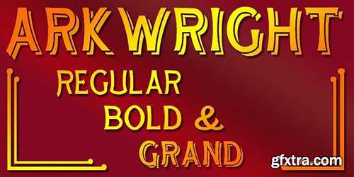 Arkwright Font - 3 Font 38$