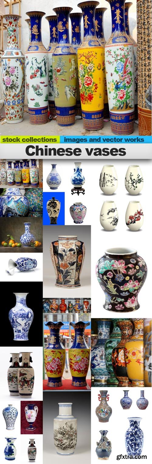 Chinese vases,25 x UHQ JPEG