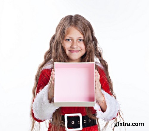 Stock Photos - Christmas girl, 25xJPG