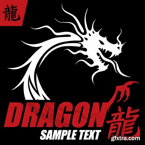 Collection of mythical dragons 25 Eps